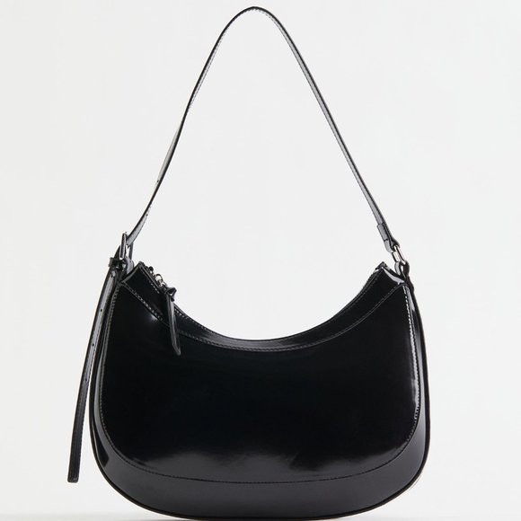 H&M patent shoulder bag - Picture 1 of 3